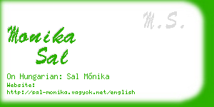 monika sal business card