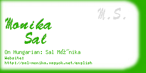 monika sal business card